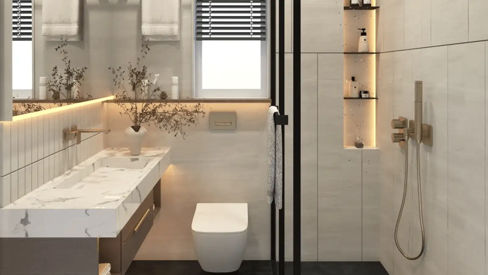 Premium bathroom interiors at Hiranandani Eleva Goa