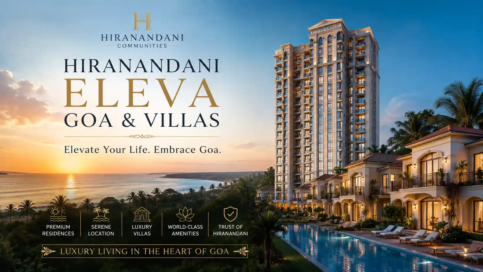 Hiranandani Eleva Goa and Villas Goa premium residential project banner