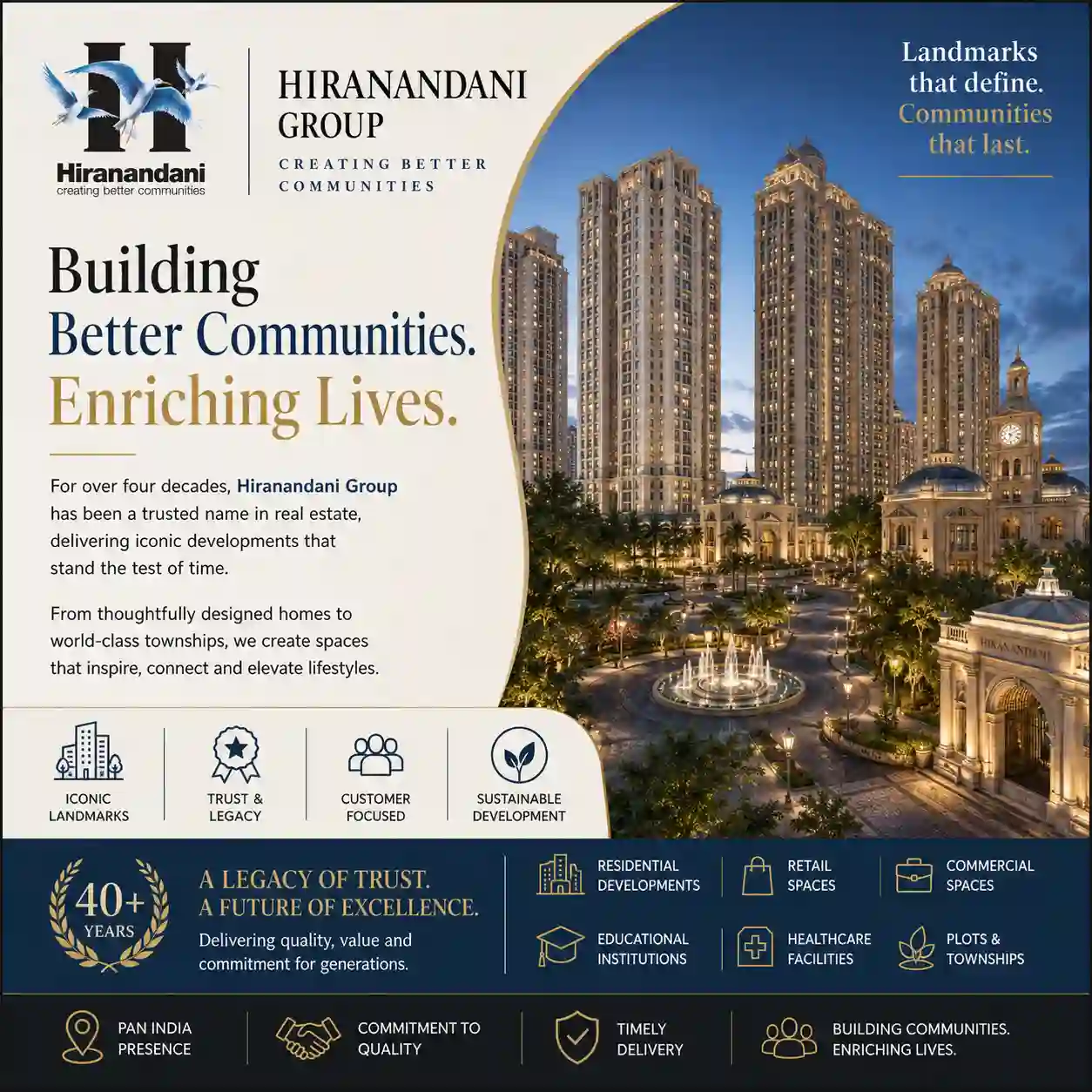 Hiranandani Group brand logo and corporate image