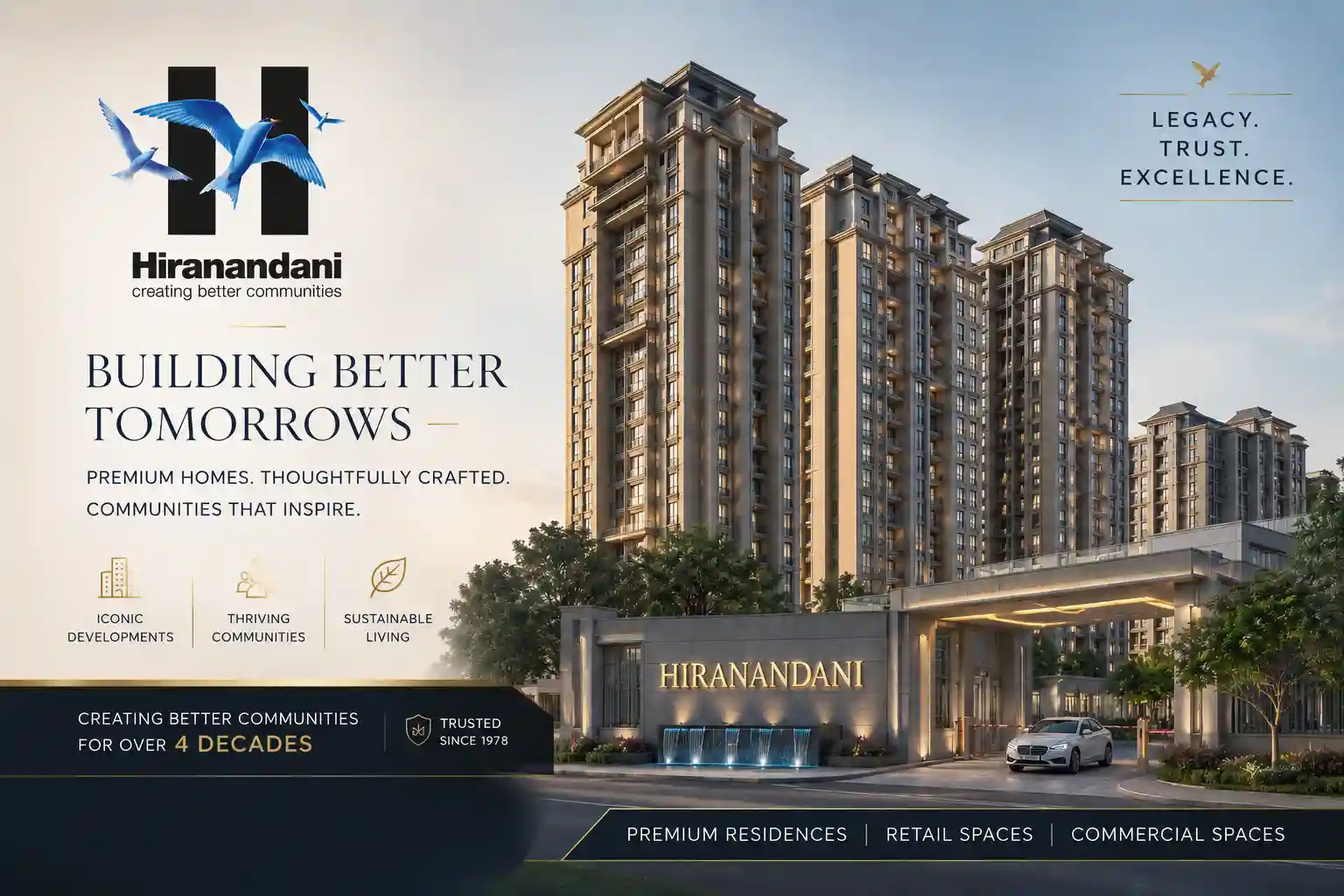 Hiranandani Group & Krisala Developers Logo