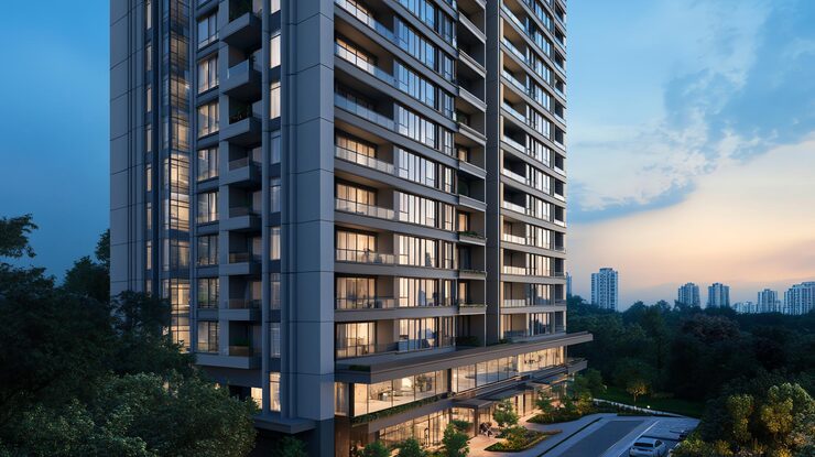 Hiranandani Gardens Rockside, South Avenue Road, Hiranandani Gardens, Powai, Mumbai, artist impression
