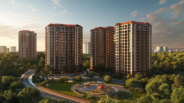 Hiranandani Aqua Suites, Bagmala, Alibaug, Raigad, artist impression